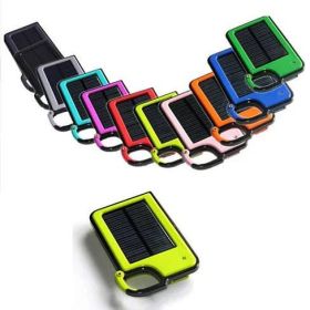 Clip-on Tag Along Solar Charger For Your Smartphone (Color: Light BLue)