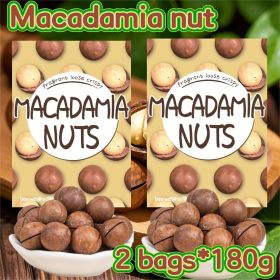 3 Bags Macadamia Nuts Cream Flavored Nuts Roasted Nuts Dried Fruits Casual Snacks Walnut Meat Instant Dry Goods Office Snacks Party Snacks Adult Fast (Capacity: 180g*2 bags)